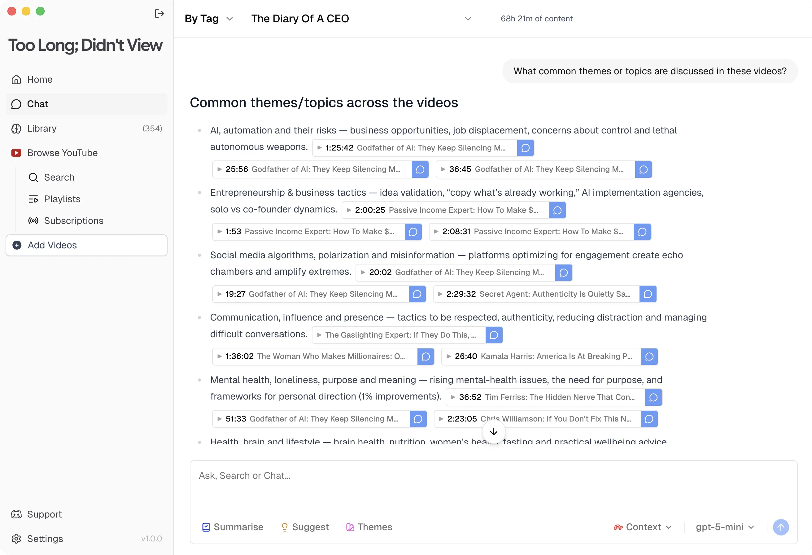 Too Long; Didn't View app screenshot